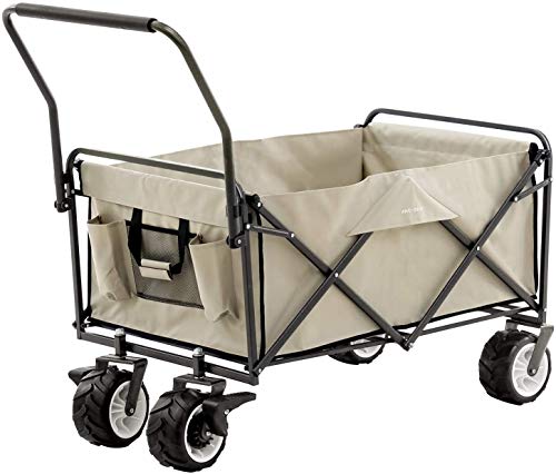 HZCYS アウトドアワゴン 230L耐荷重200KG（ブラック+グリンカバー） Amazon.co.jp: HZCYS アウトドアワゴン【2024強化版 後部展開可